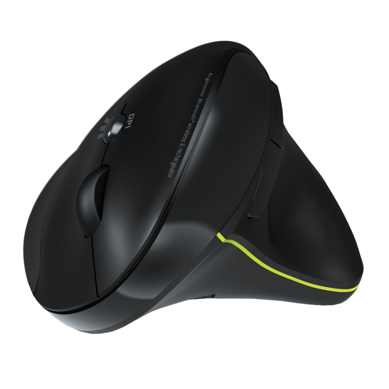 Port Connect Wireless Rechargeable Ergonoc Mouse Bluetooth
- Black - Image 2