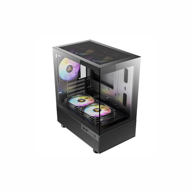 Antec CX200M Elite Micro-ATX | ITX RGB Mini-Tower Gaming Chassis - Black - Image 2