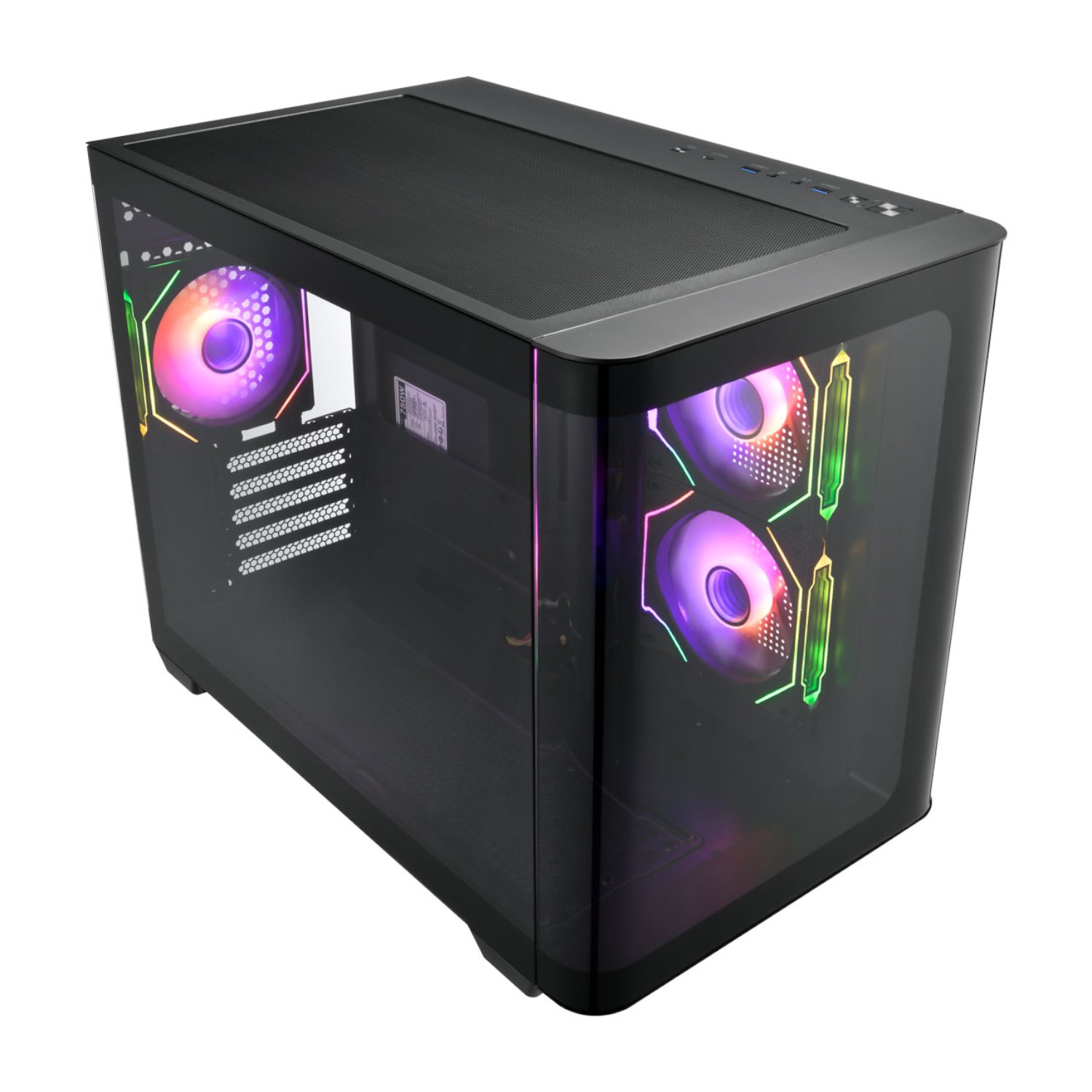 FSP S380 M-ATX ARGB Gaming Chassis and VITA GM 750W Power Supply Bundle - Image 4
