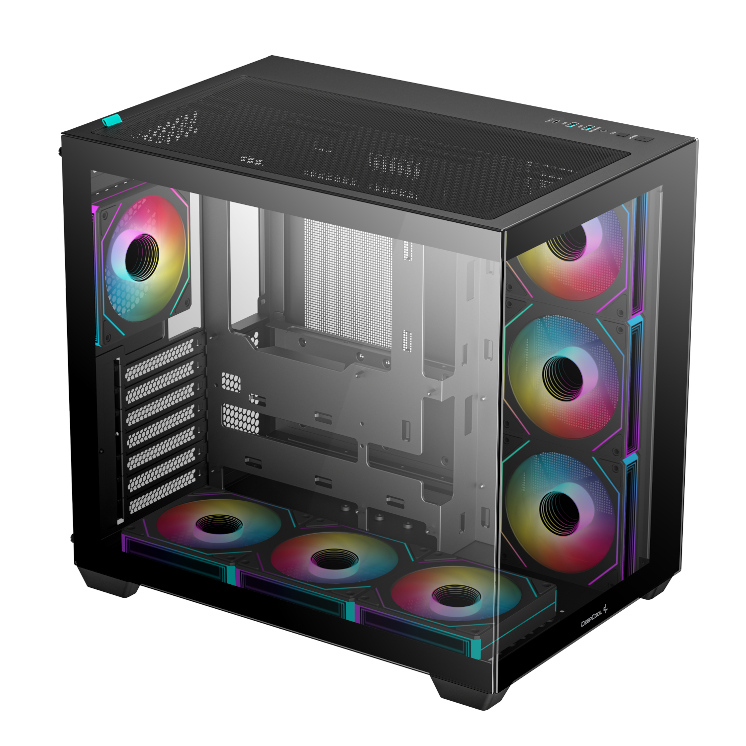 DeepCool CG530 7F ARGB ATX Gaming Chassis - Black - Image 4