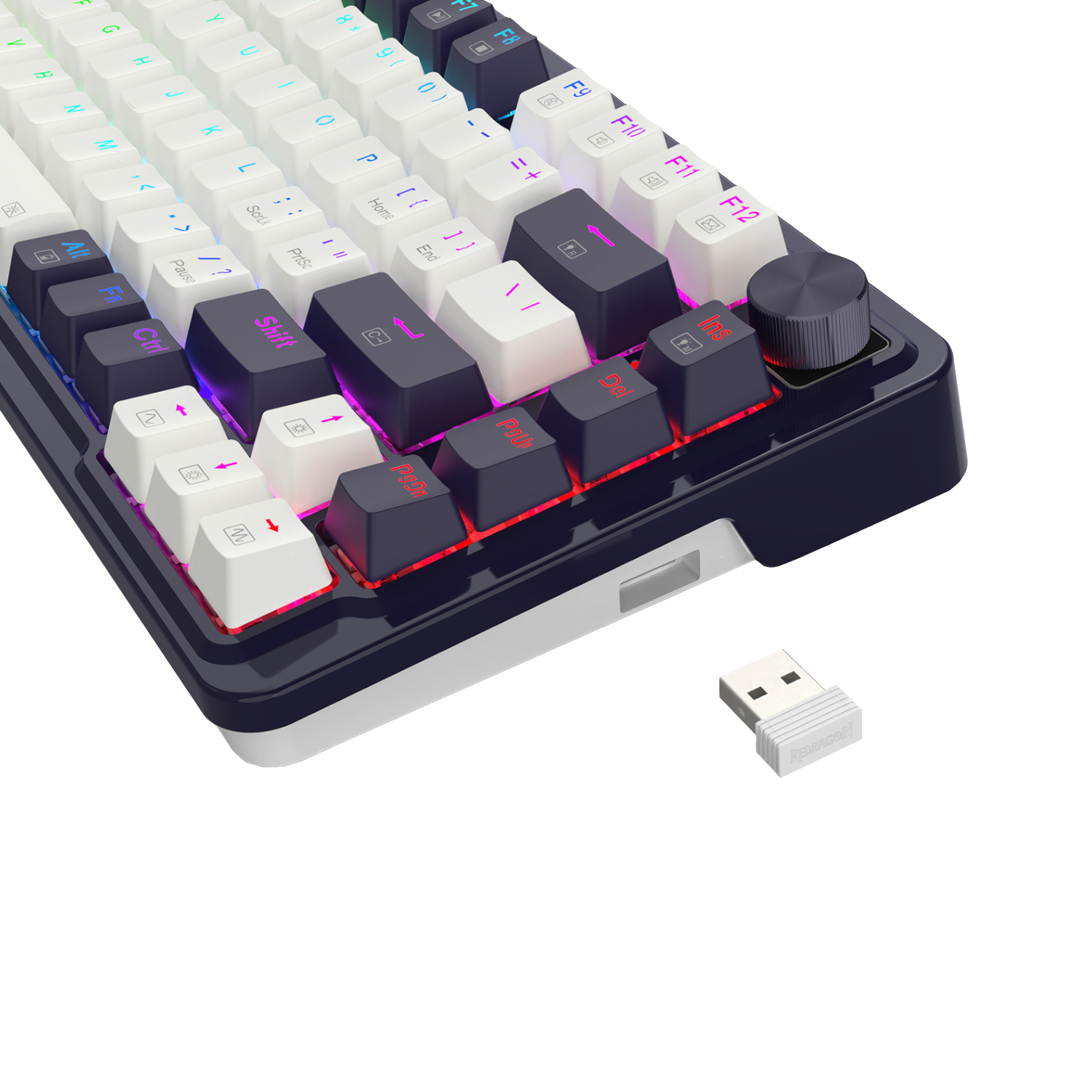 Redragon UCAL K673 PRO Mechanical Wireless Gaming Keyboard - Black - Image 8