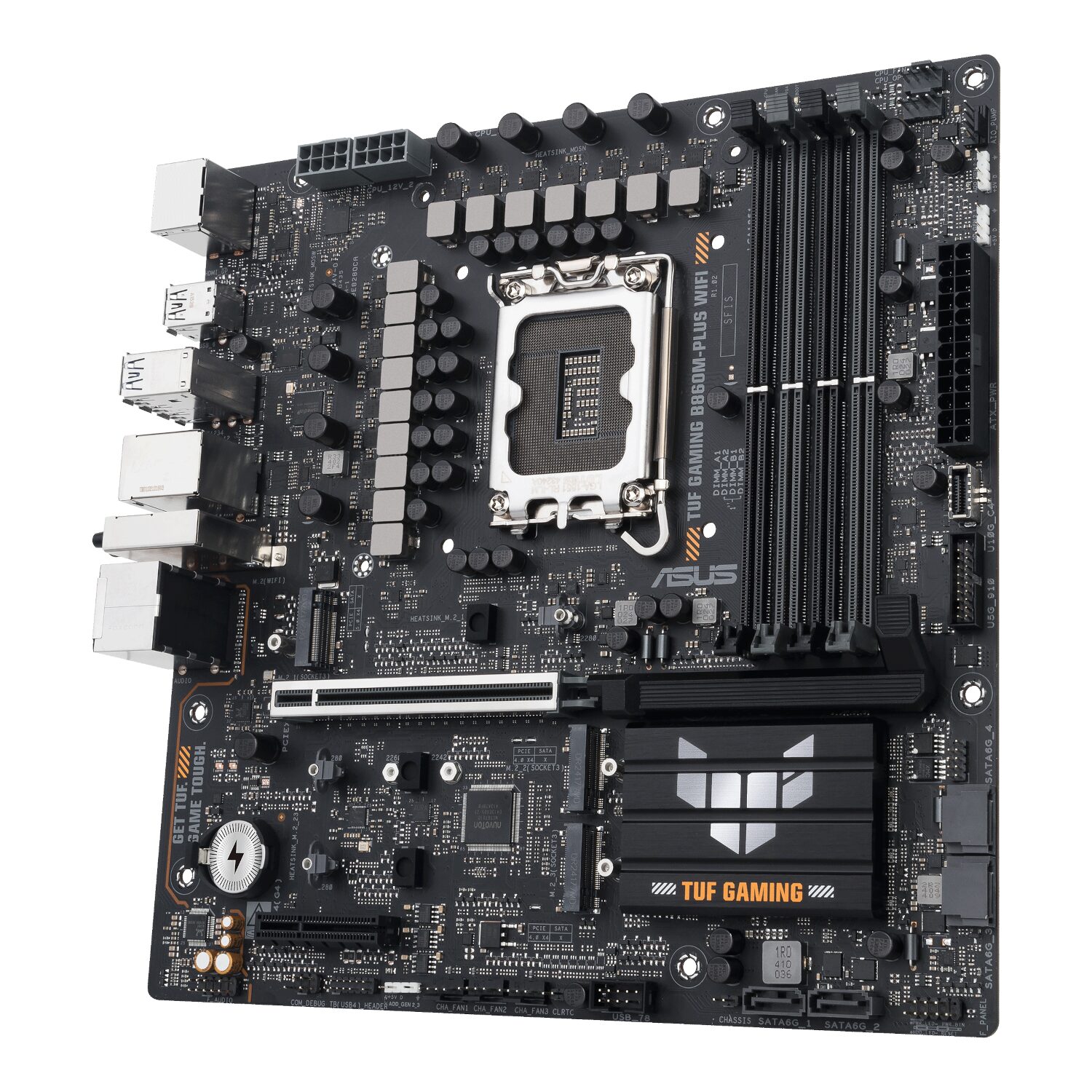 Asus TUF Gaming B860M-Plus Wi-Fi M-ATX Motherboard – Intel LGA1851, DDR5, PCIe 5.0. Wi-Fi 7 - Image 3