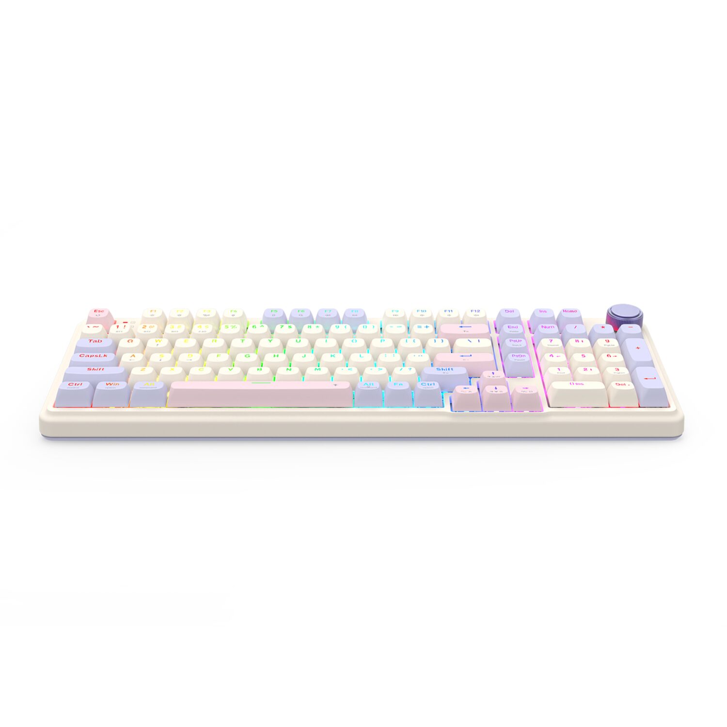 Redragon K768 EISA 100 RGB Wireless Gaming Keyboard - Lilac - Image 3