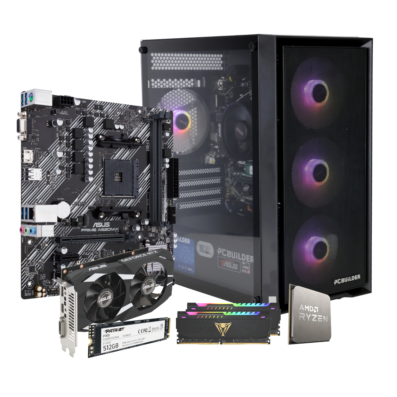 PCBuilder Ryzen 5 5500 STALKER Windows 11 Gaming PC - Image 17