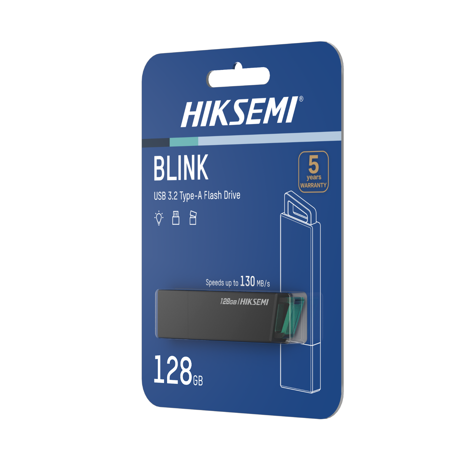 Hiksemi Blink 128GB USB3.2 Flash Drive - Black - Image 6