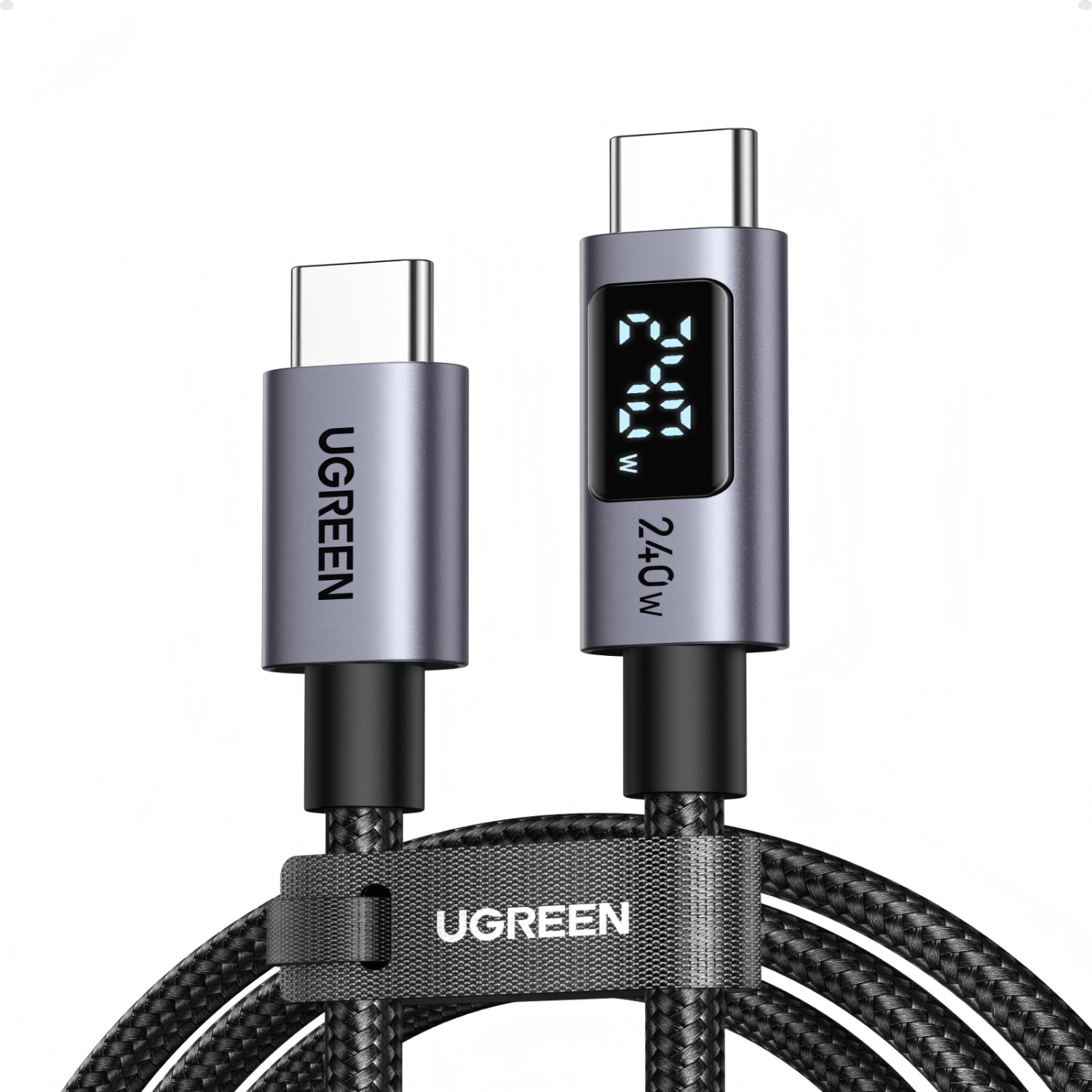 UGREEN 240W USB Type-C Cable with LED Display 2M - Image 3