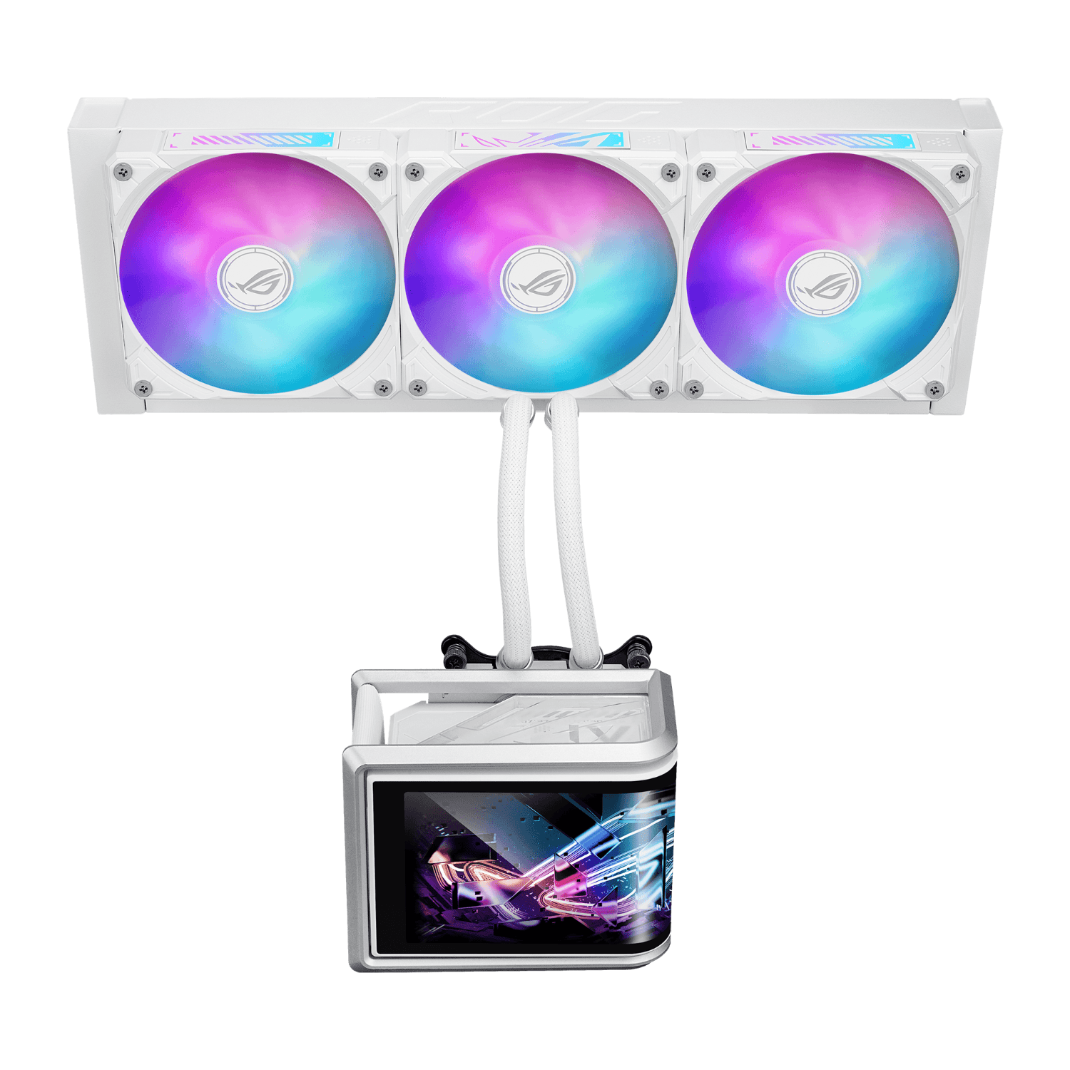 ASUS ROG Ryuo IV SLC 360 ARGB White Edition 360MM Liquid CPU Cooler - White - Image 2