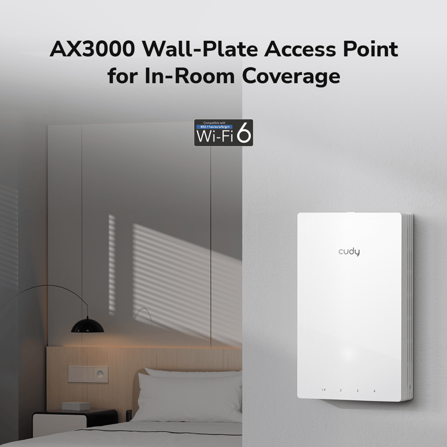 Cudy AX3000 Dual-Band Wi-Fi 6 Wall-Plate Access Point - Image 6