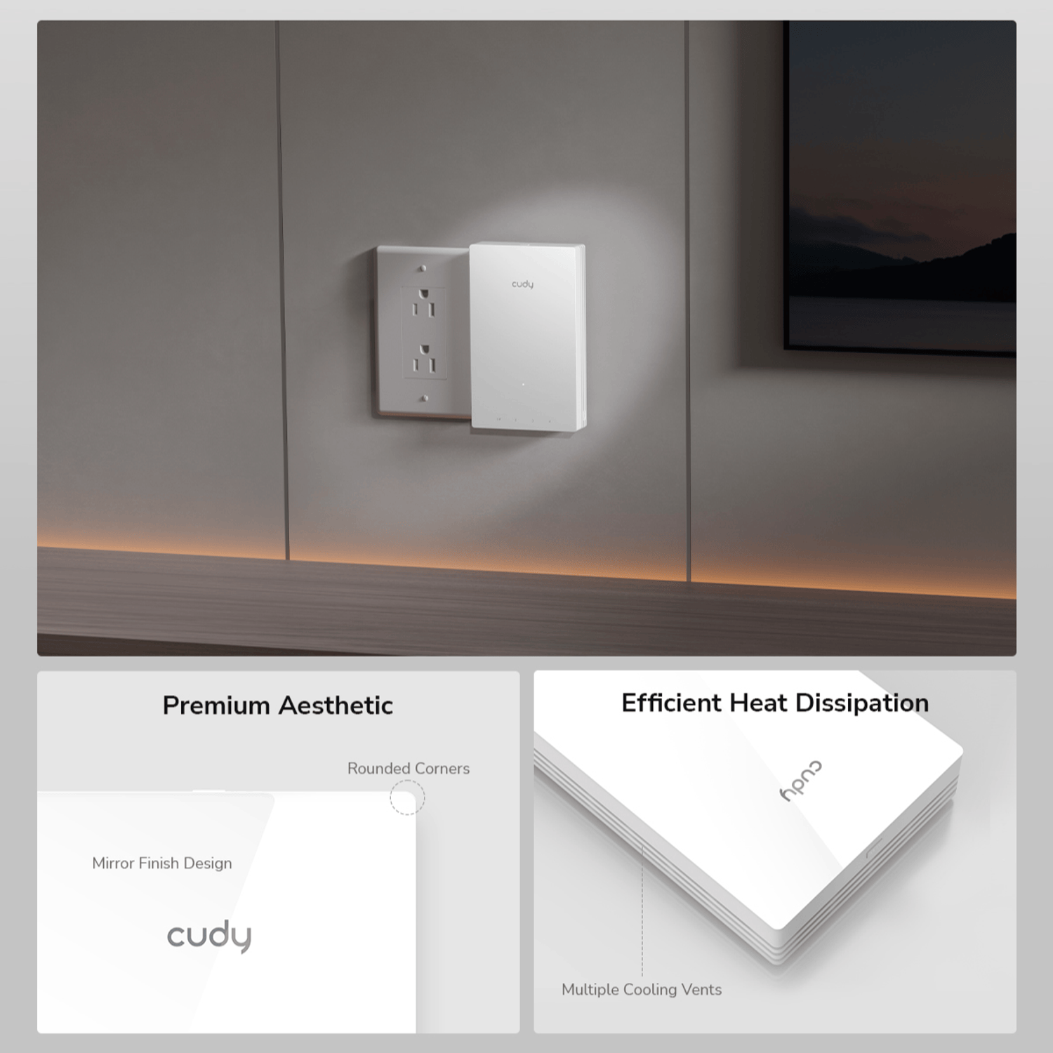 Cudy AX3000 Dual-Band Wi-Fi 6 Wall-Plate Access Point - Image 10
