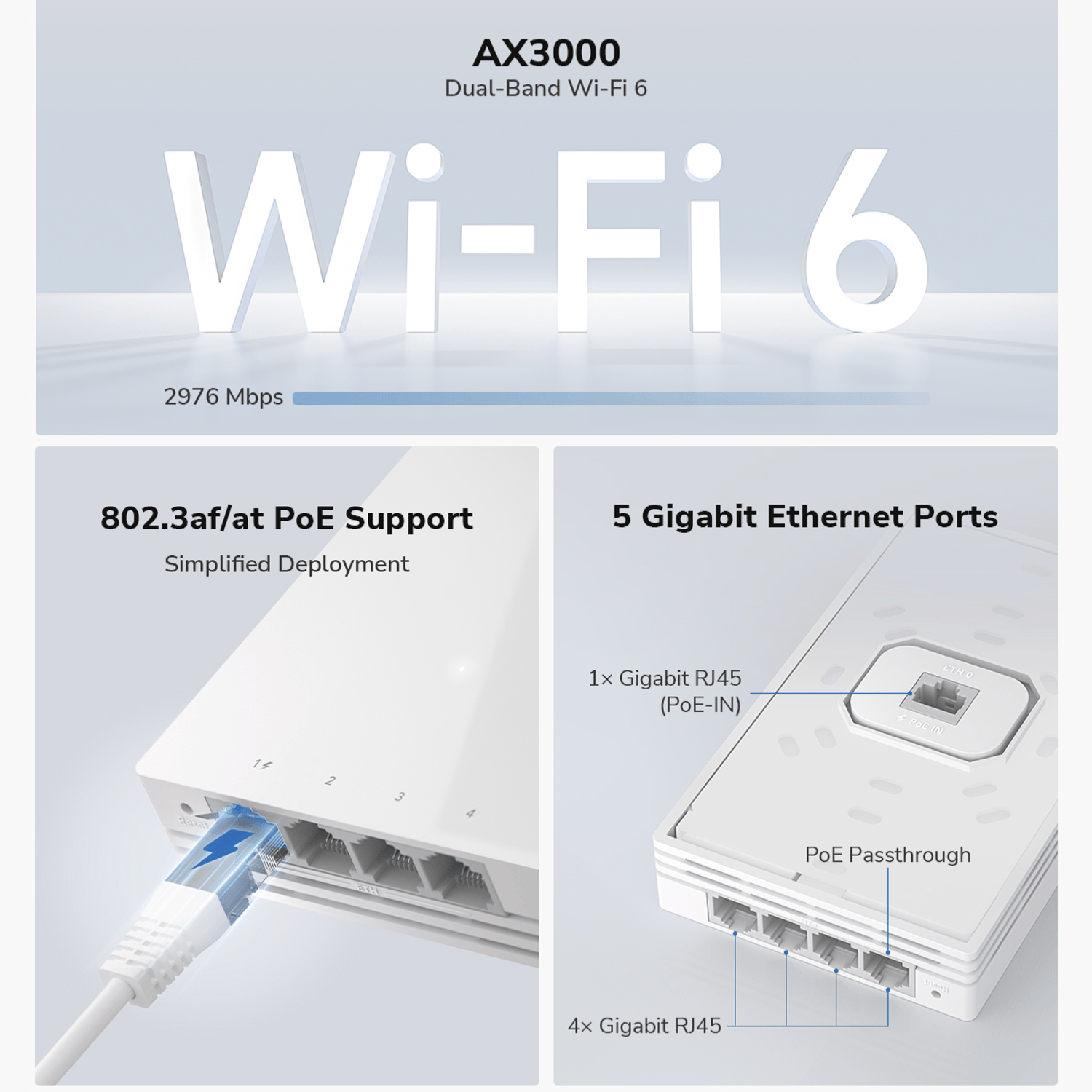 Cudy AX3000 Dual-Band Wi-Fi 6 Wall-Plate Access Point - Image 11