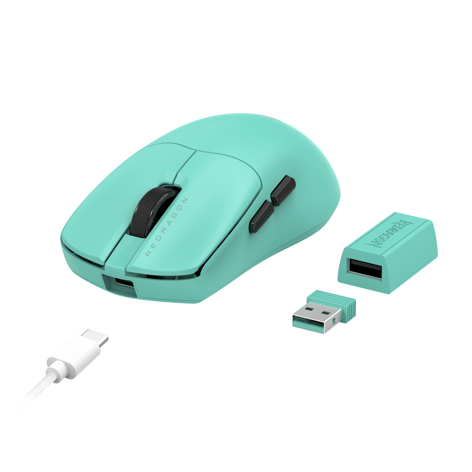 Redragon AXION 45000DPI 8K Polling Gaming Wireless Mouse - Turquoise - Image 5